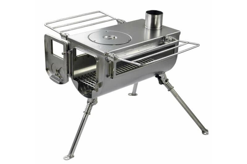 Poêle à bois camping Woodlander Dbl View M (+ sortie Exit ) WINNERWELL 