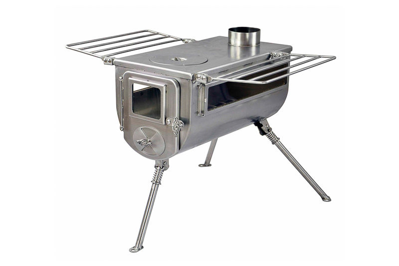 Poêle à bois camping Woodlander Dbl View L (+ sortie Exit ) WINNERWELL 