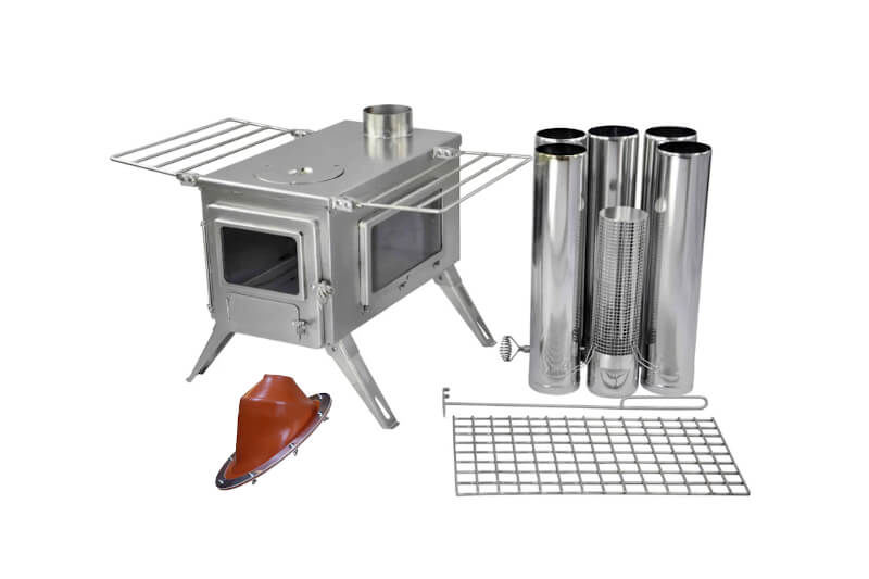 Poêle à bois camping Nomad View M (+sortie Exit ) WINNERWELL