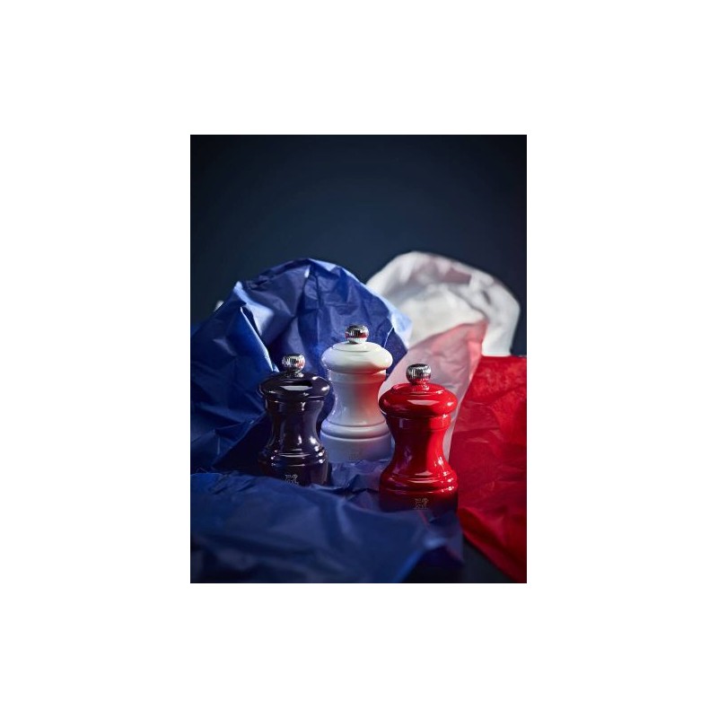 Coffret moulin poivre et sel Bistro bleu blanc rouge 10 cm PEUGEOT 