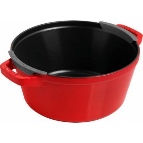 Batterie de Cocotte en fonte empilable cerise Ø 24 cm - 4 pièces STAUB