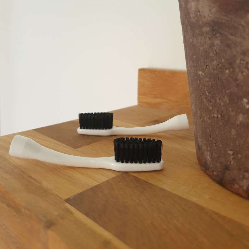2 Têtes Interchangeables Édith Souple ou Medium pour brosse à dent Édith BIOSEPTYL 
