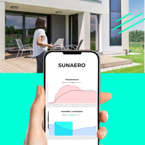 Chauffage solaire SUNAERO 2 panneaux 1000W