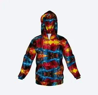 CRYSTAL FIRE Unisex Art Hoodie