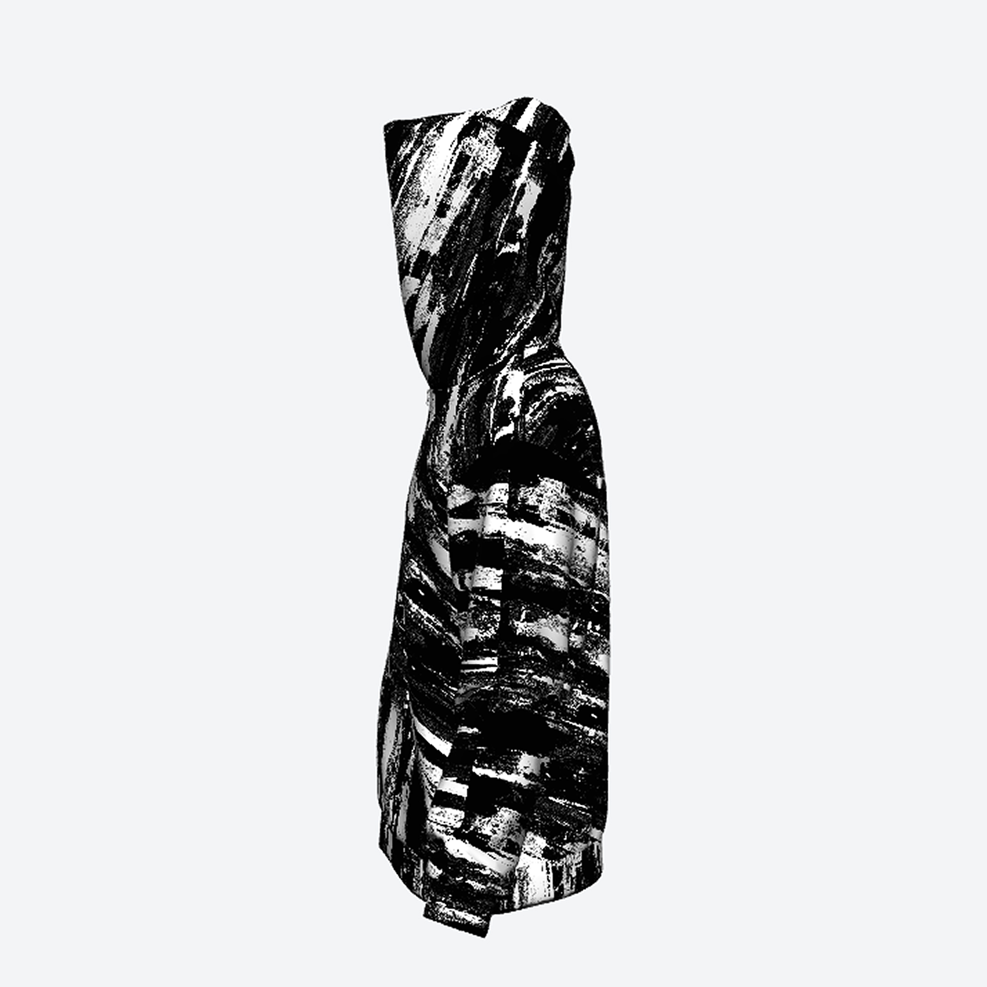 BLACK STEEL Unisex Art Zipper Hoodie