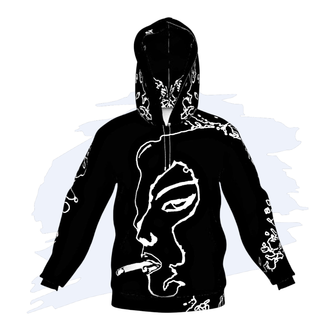 BLACK MANUKA Unisex Art Hoodie