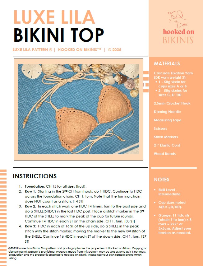 Luxe Lila Crochet Bikini Kit - C/D Cup