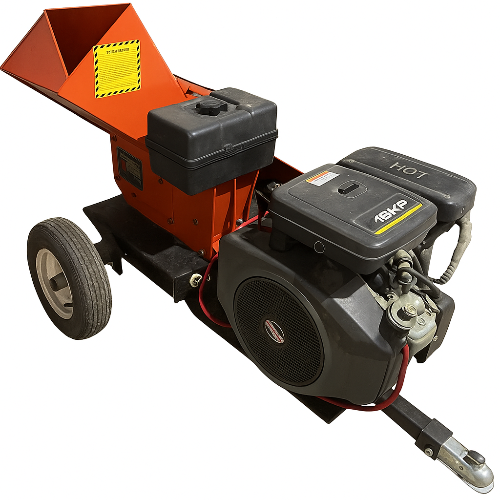 Gas-Powered Wood Chipper
