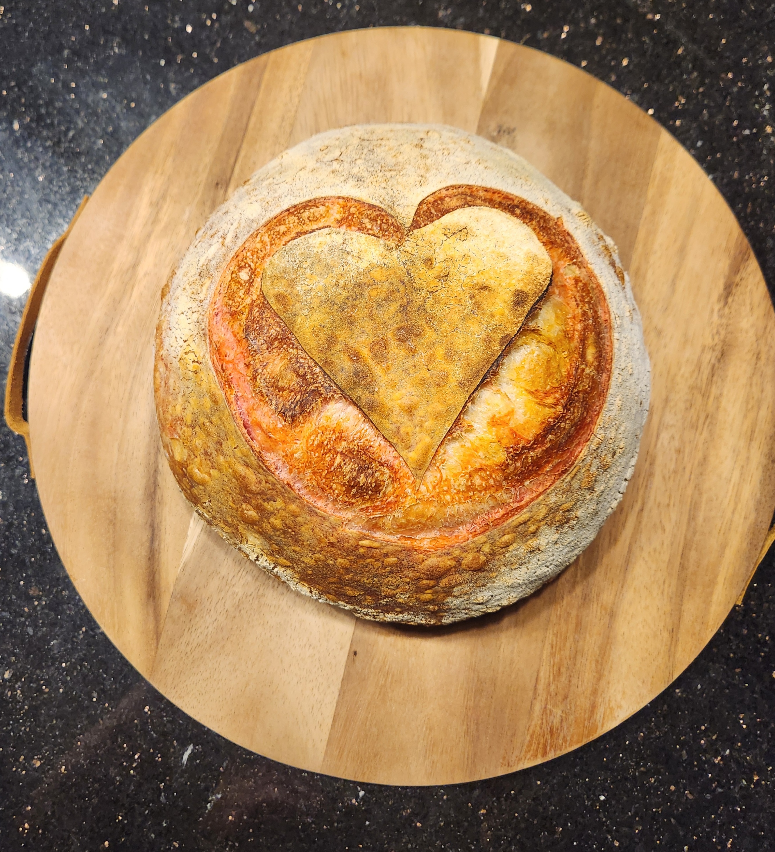 Colored Swirl Sourdough Bread