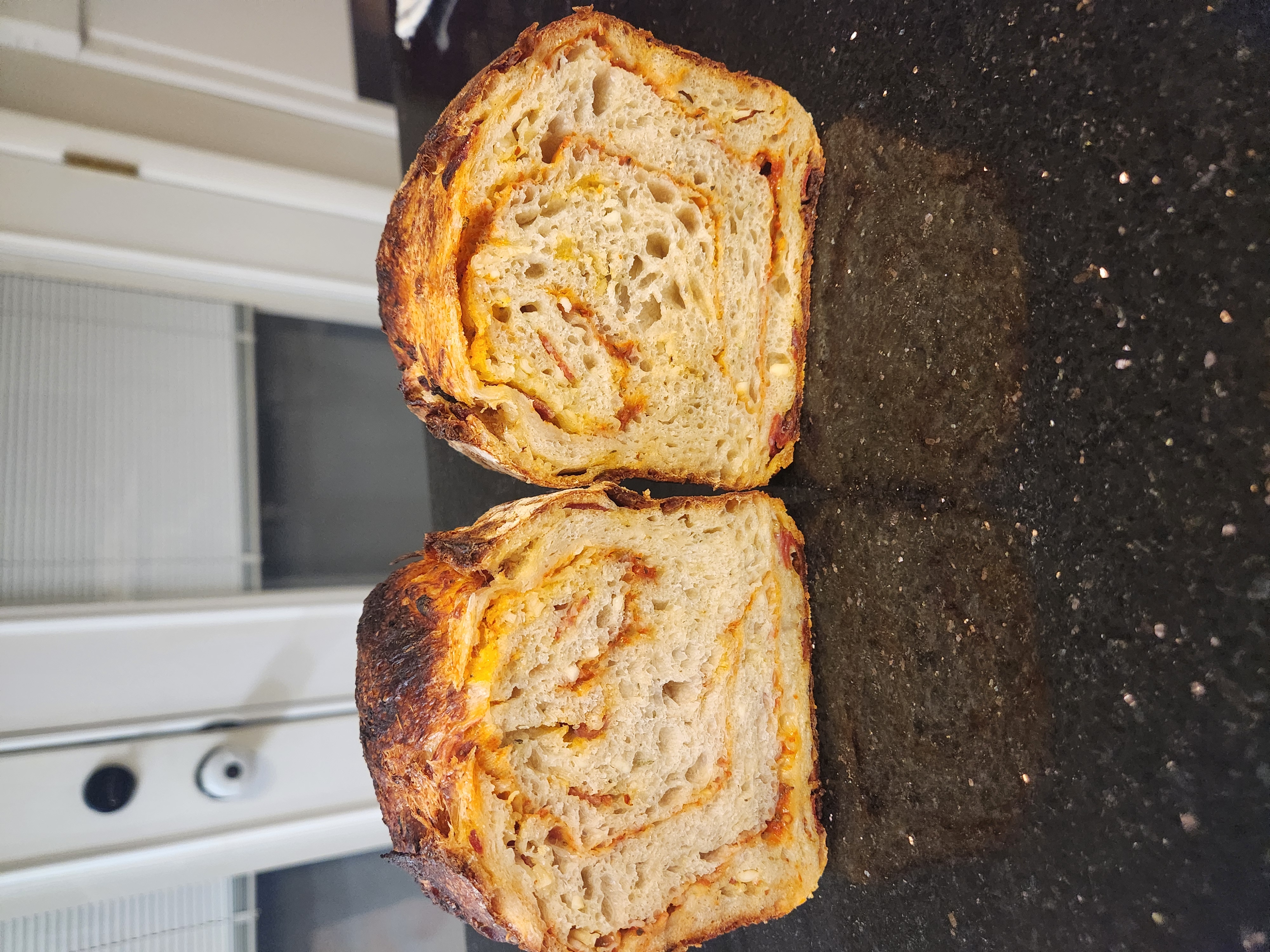 Pepperoni Pizza Sourdough Bread