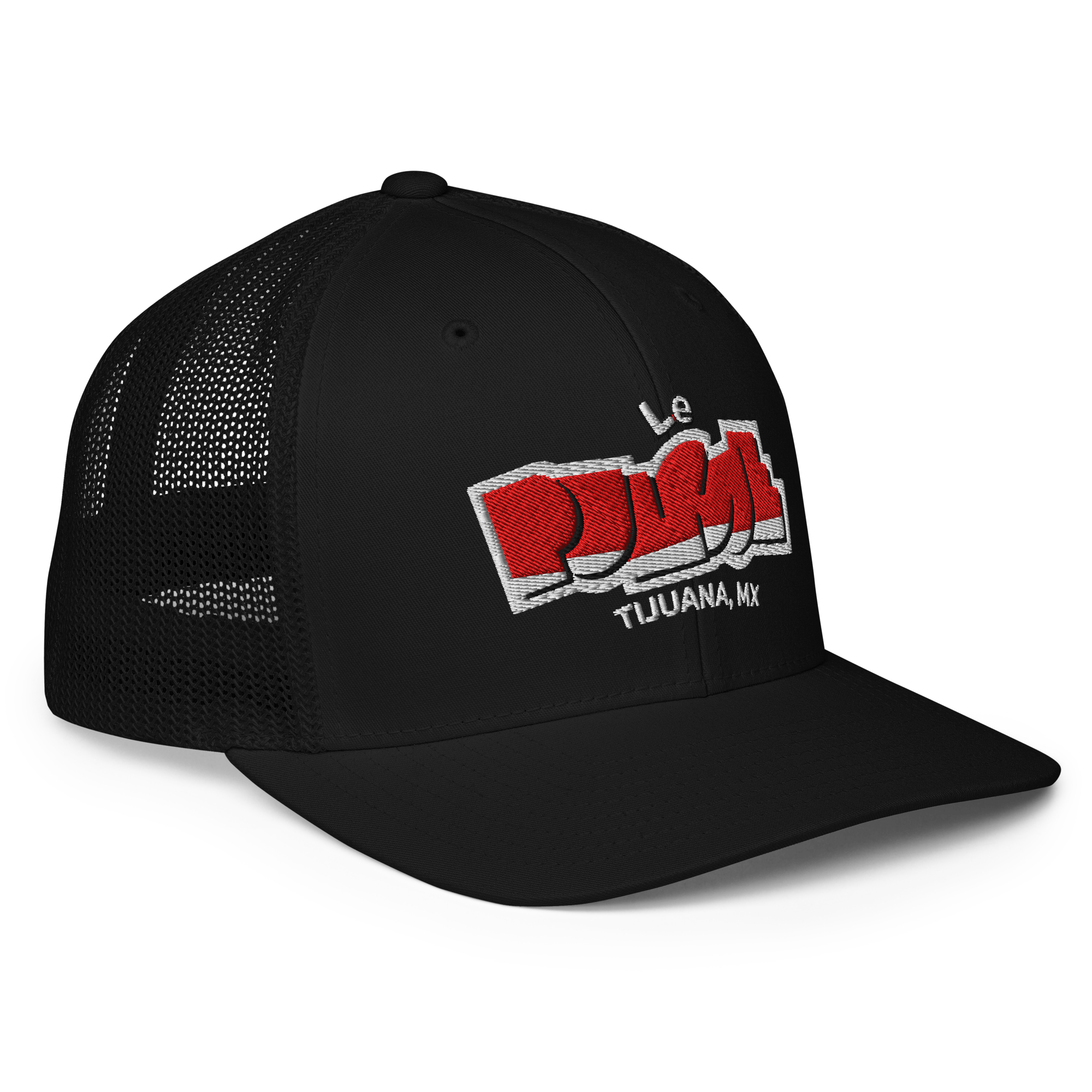 Le Pulgue Trucker Cap (Embroidered Design)