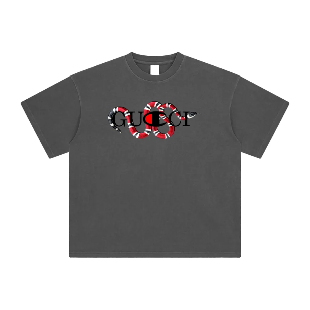Gucci Snake Enzyme Washed T-Shirt
