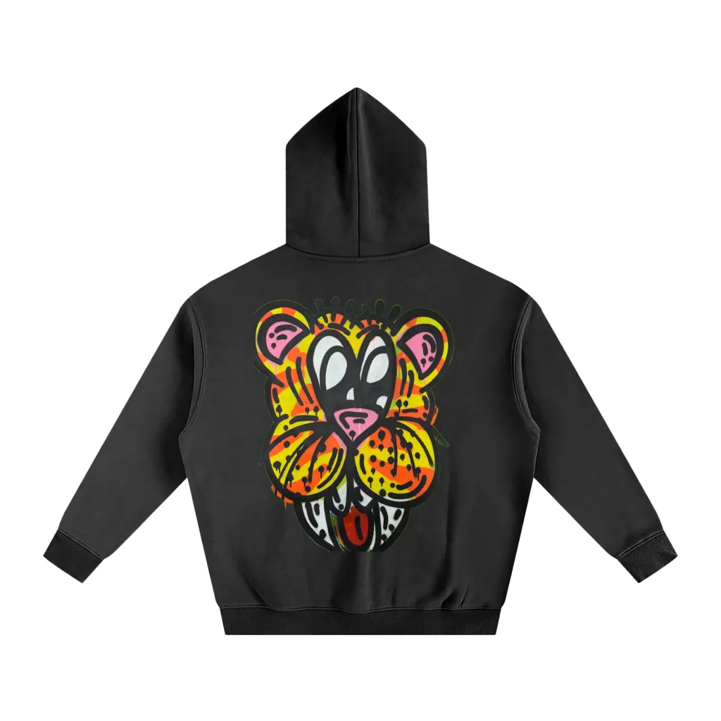 Paradise Tiger - Oversize Fleece Hoodie