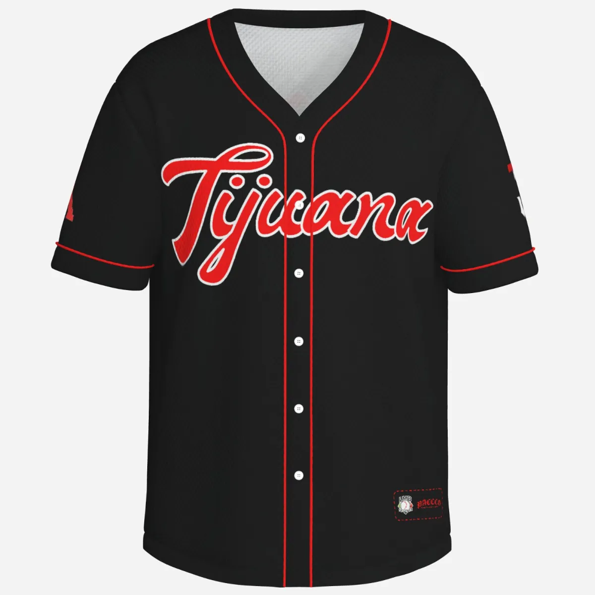 Tijuana Black Baseball T-Shirt