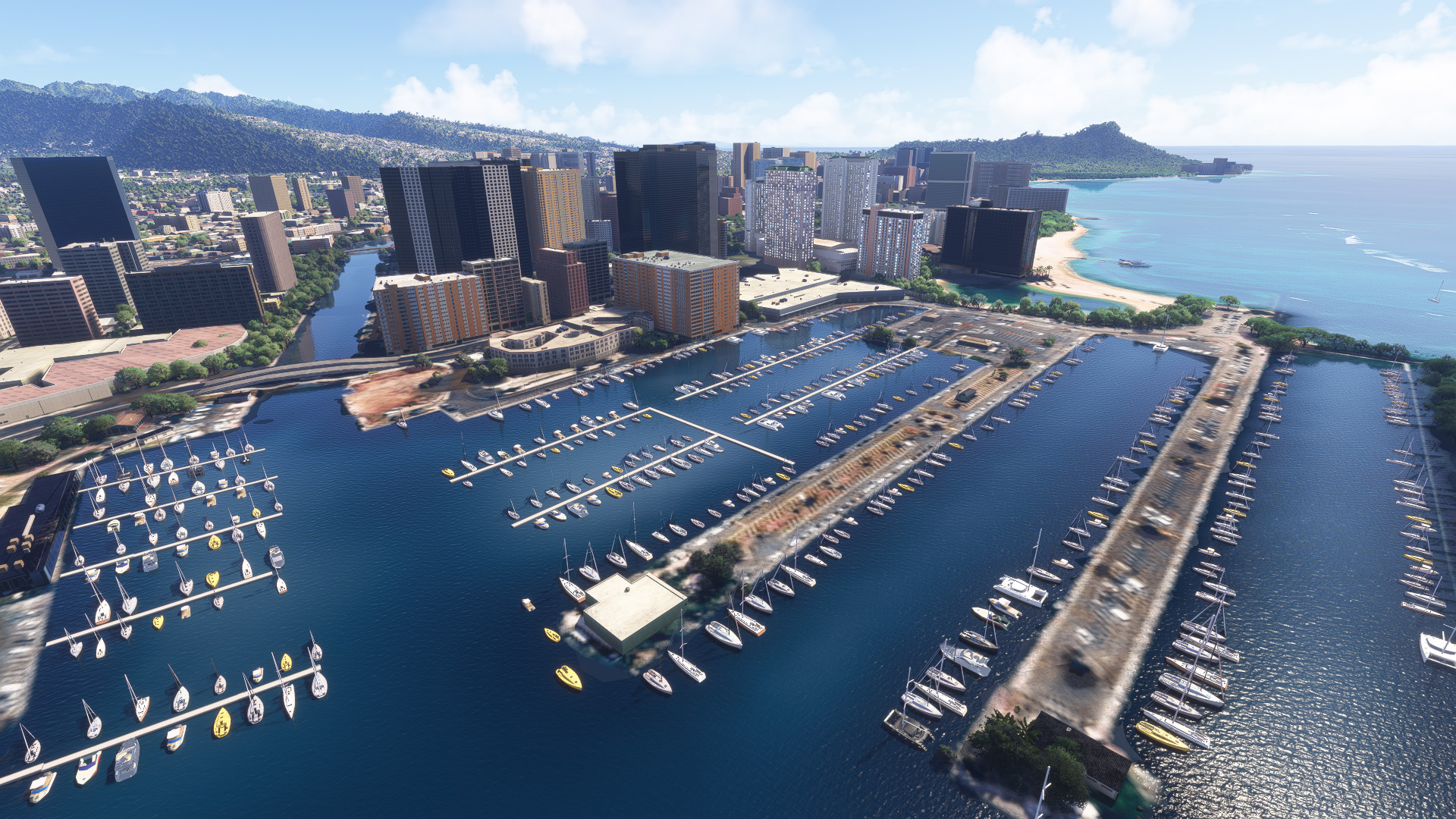 Oahu Hawaii 3D Boats