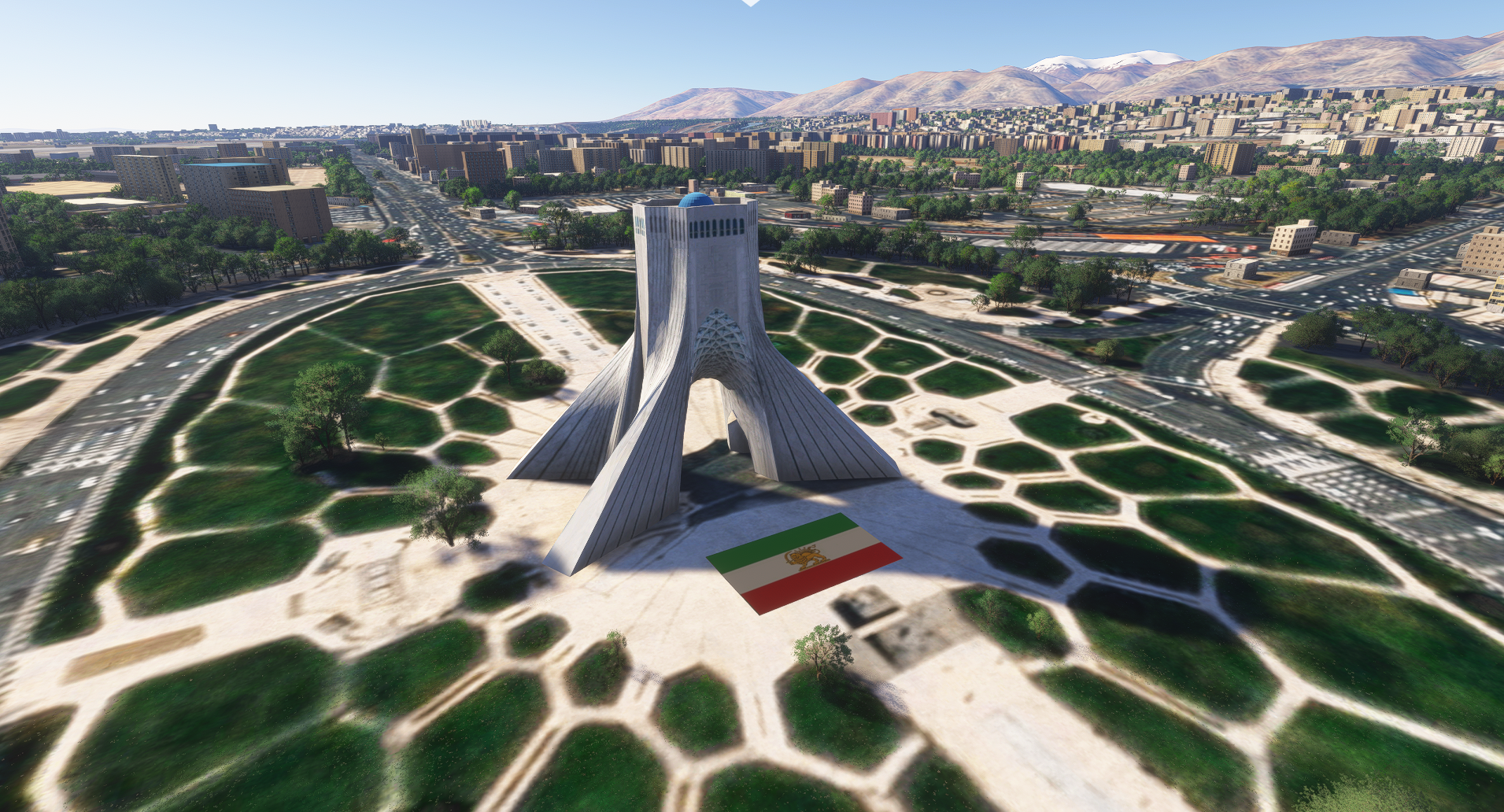 Shahyad Tower in Tehran, Iran