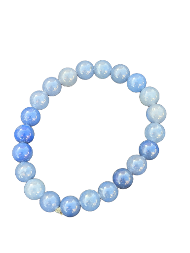 Bracelet en aventurine bleu 8mm