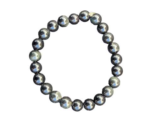 Bracelet en obsidienne arc en ciel 8mm