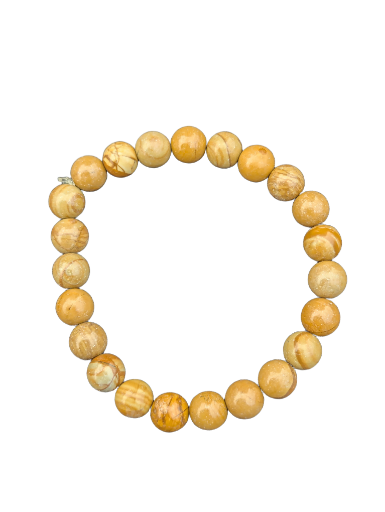 Bracelet en perles de jaspe bois 8mm