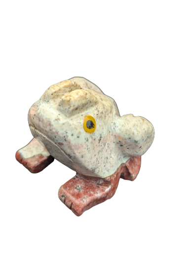 Petite figurine de grenouille en stéatite 5.5cm
