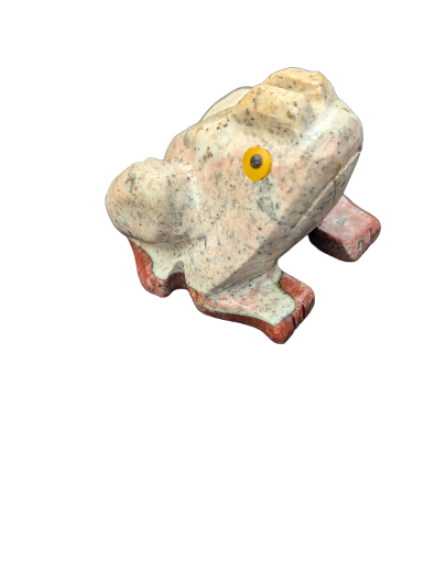 Petite figurine de grenouille en stéatite 5.5cm
