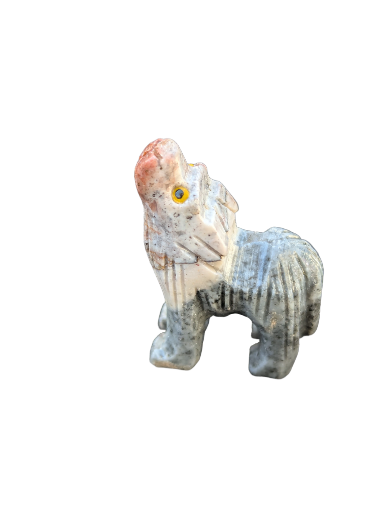 Statue de loup en stéatite 3.5cm