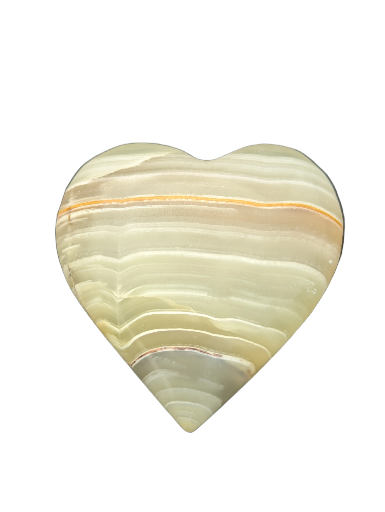 Cœur en pierre onyx marbres 5 cm