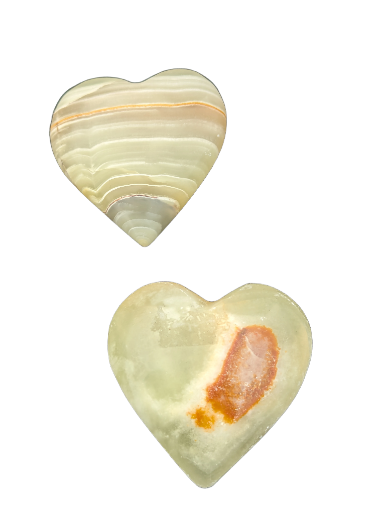 Cœur en pierre onyx marbres 5 cm