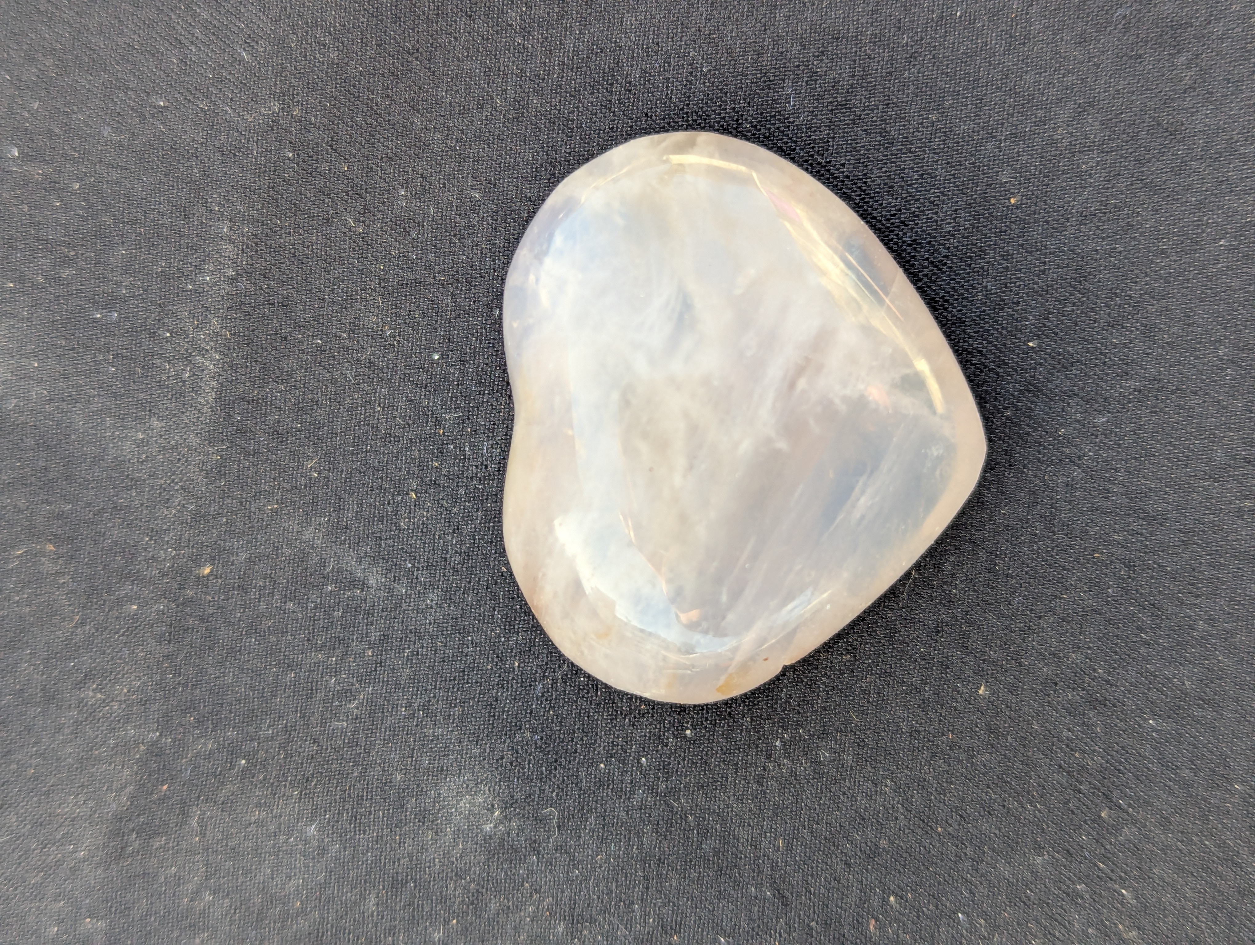 quartz améthysé forme de cœur 3-3.5cm