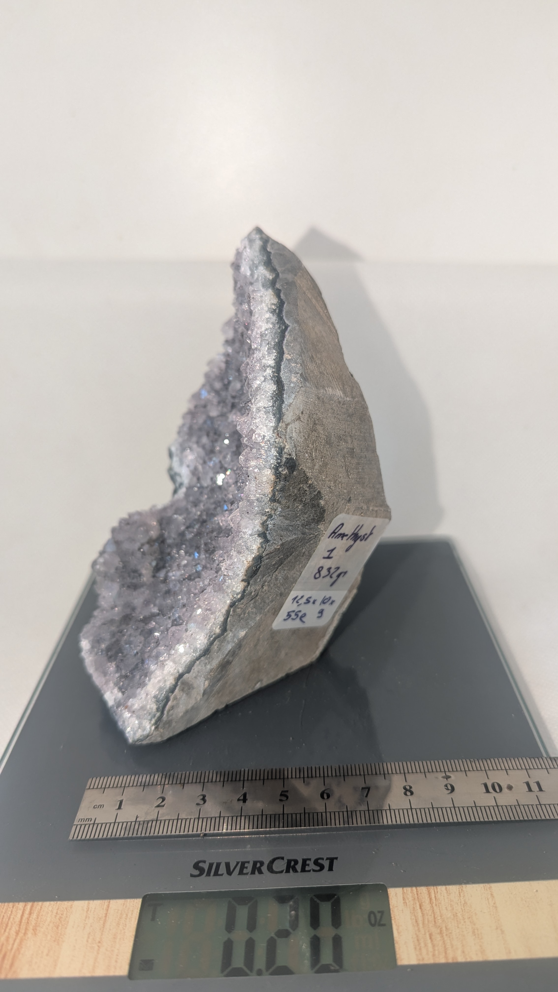 Améthyste,830gr, 12.5*10*9cm