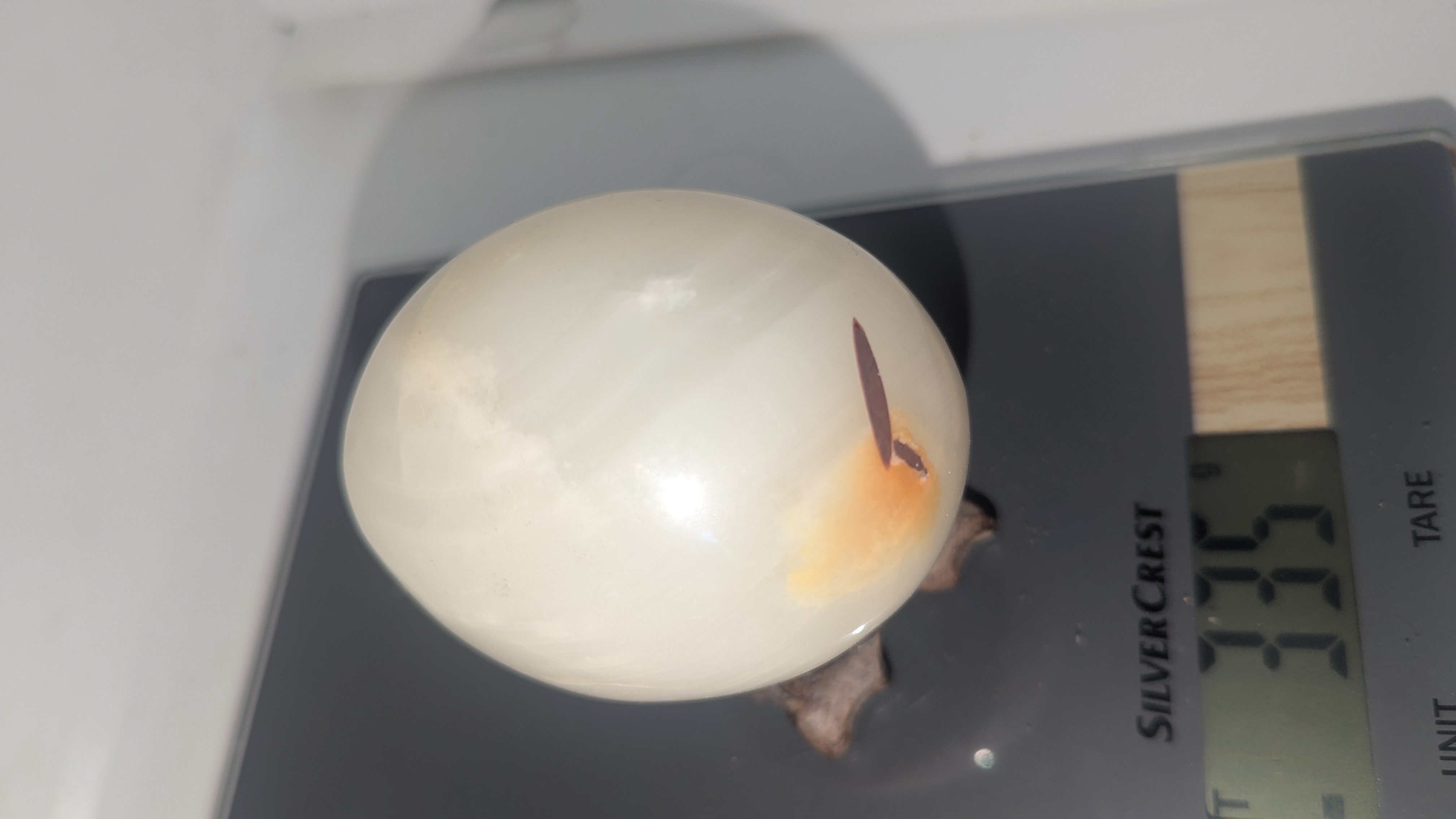 Oeuf en agate,335gr ,7*5 cm