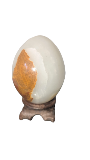 Oeuf en agate,335gr ,7*5 cm