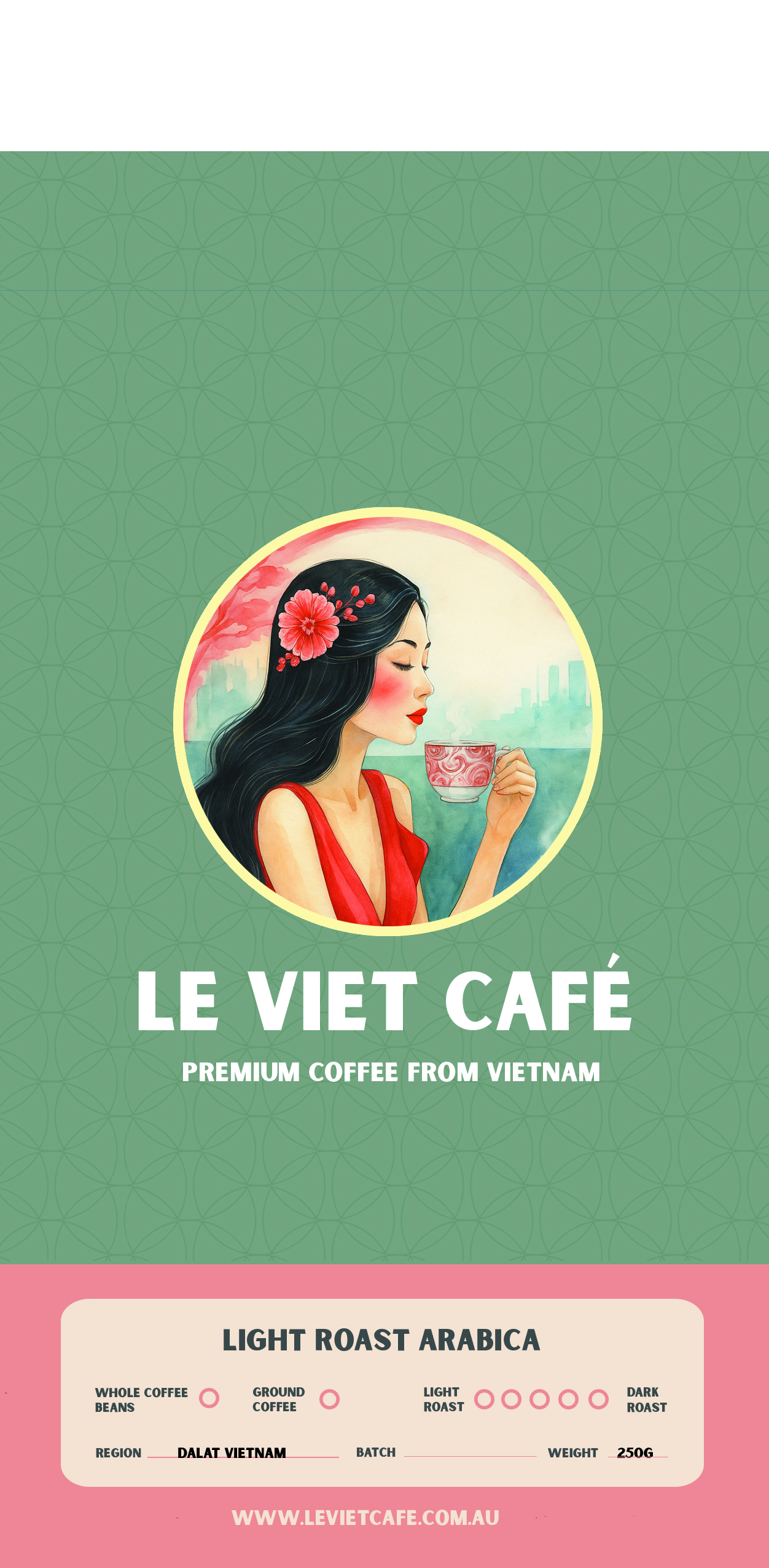Le Viet Café Arabica Coffee - Light Roast - Taking Pre Oreders