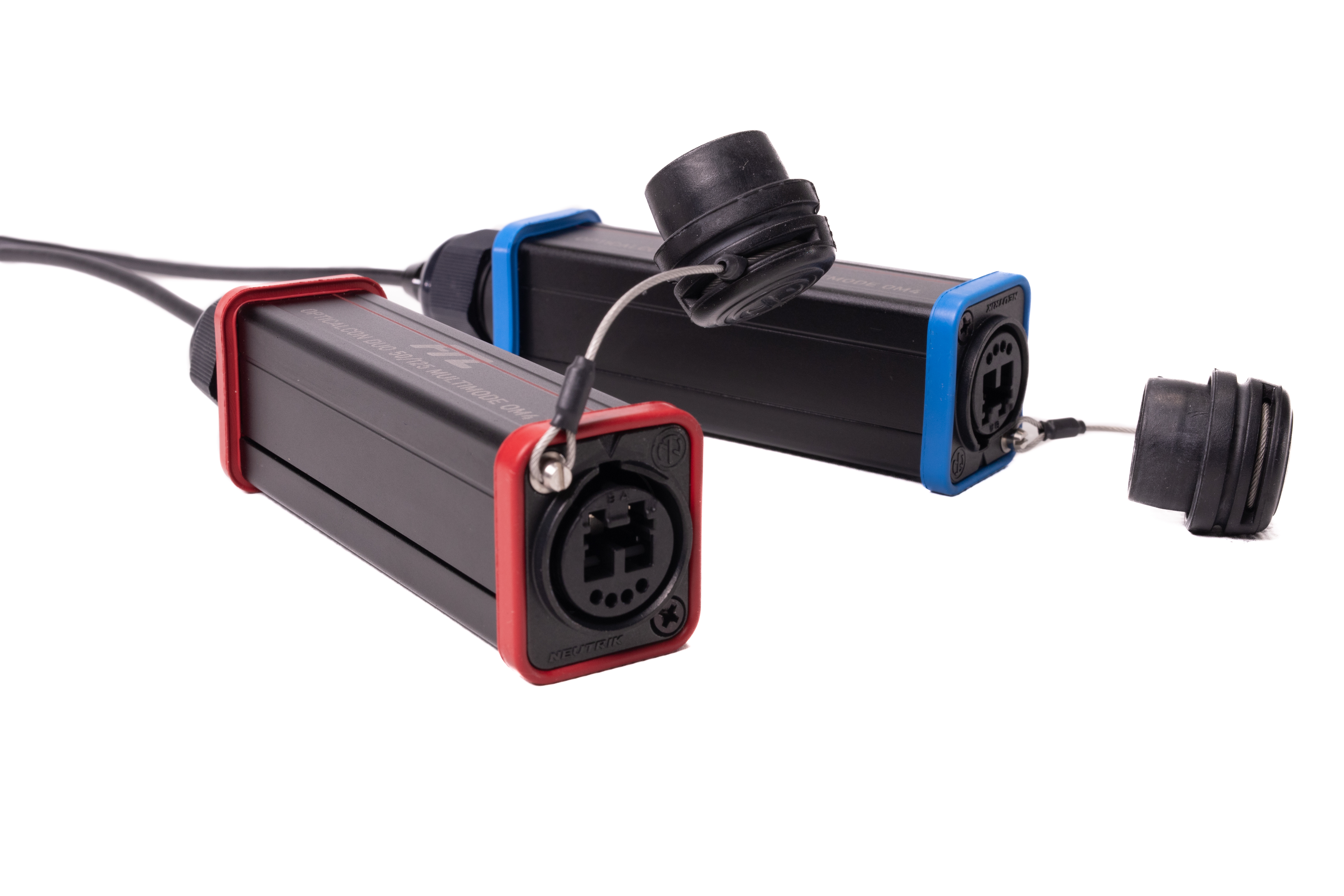 Adaptador Pasivo - Fibra Óptica Táctica Profesional (4 Canales) LC/SC a Neutrik OpticalCON® QUAD