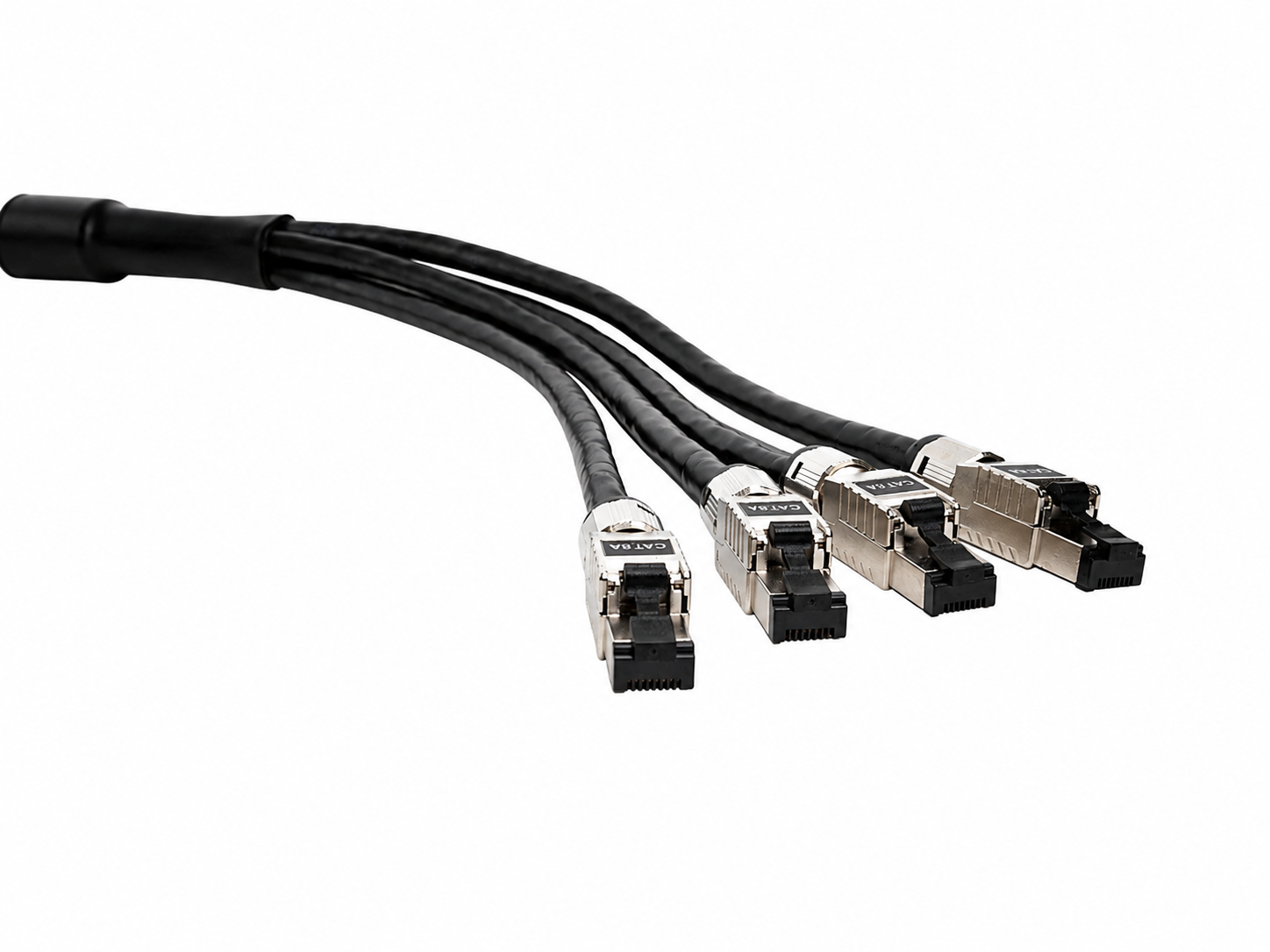 Manguera 4 x Ethernet PRO CAT6 - 10G: Ø19 mm / Carro con cable Ethernet S/FTP (Shielded) profesional / 250Mhz - 23AWG