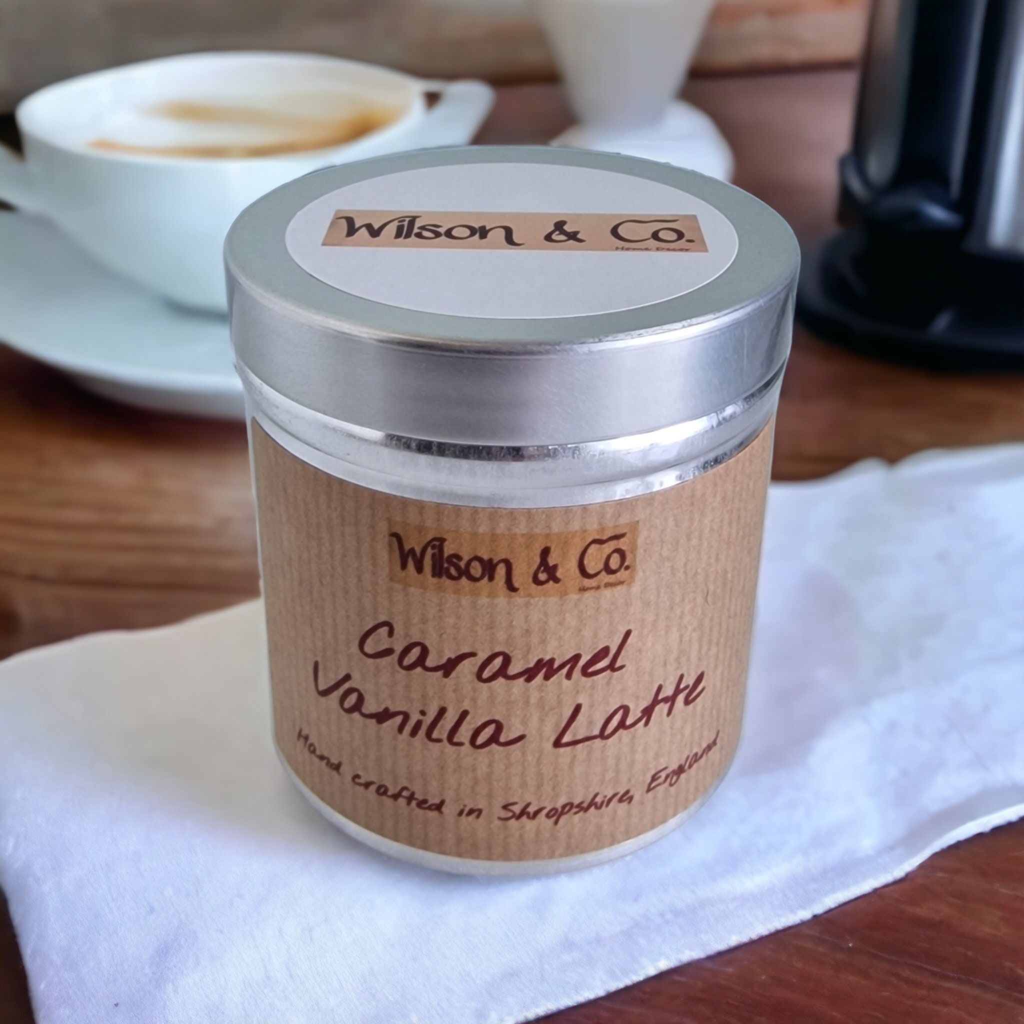 Caramel Vanilla Latte Scented Candle 230g 