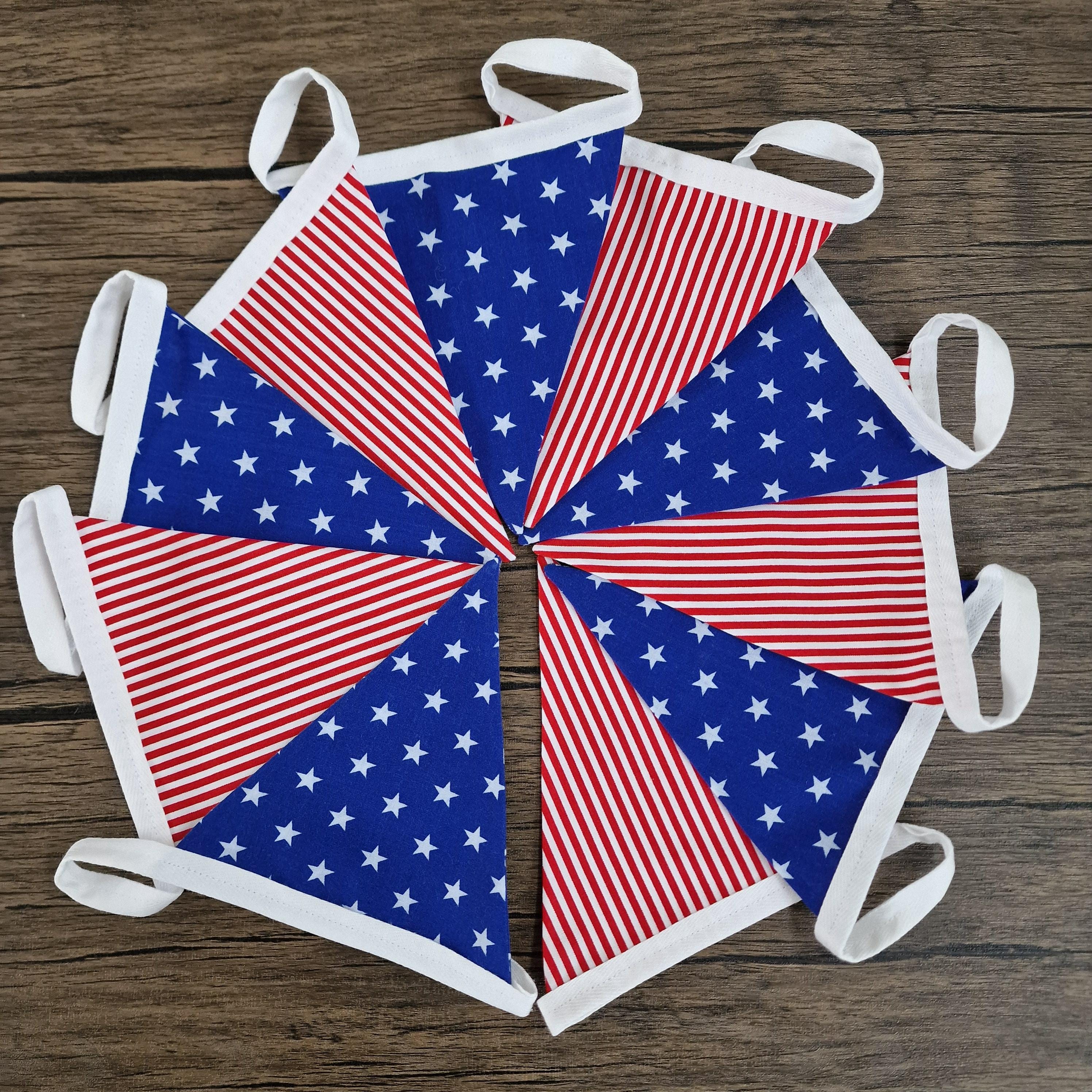American Stars & Stripes fabric bunting | American flag banner