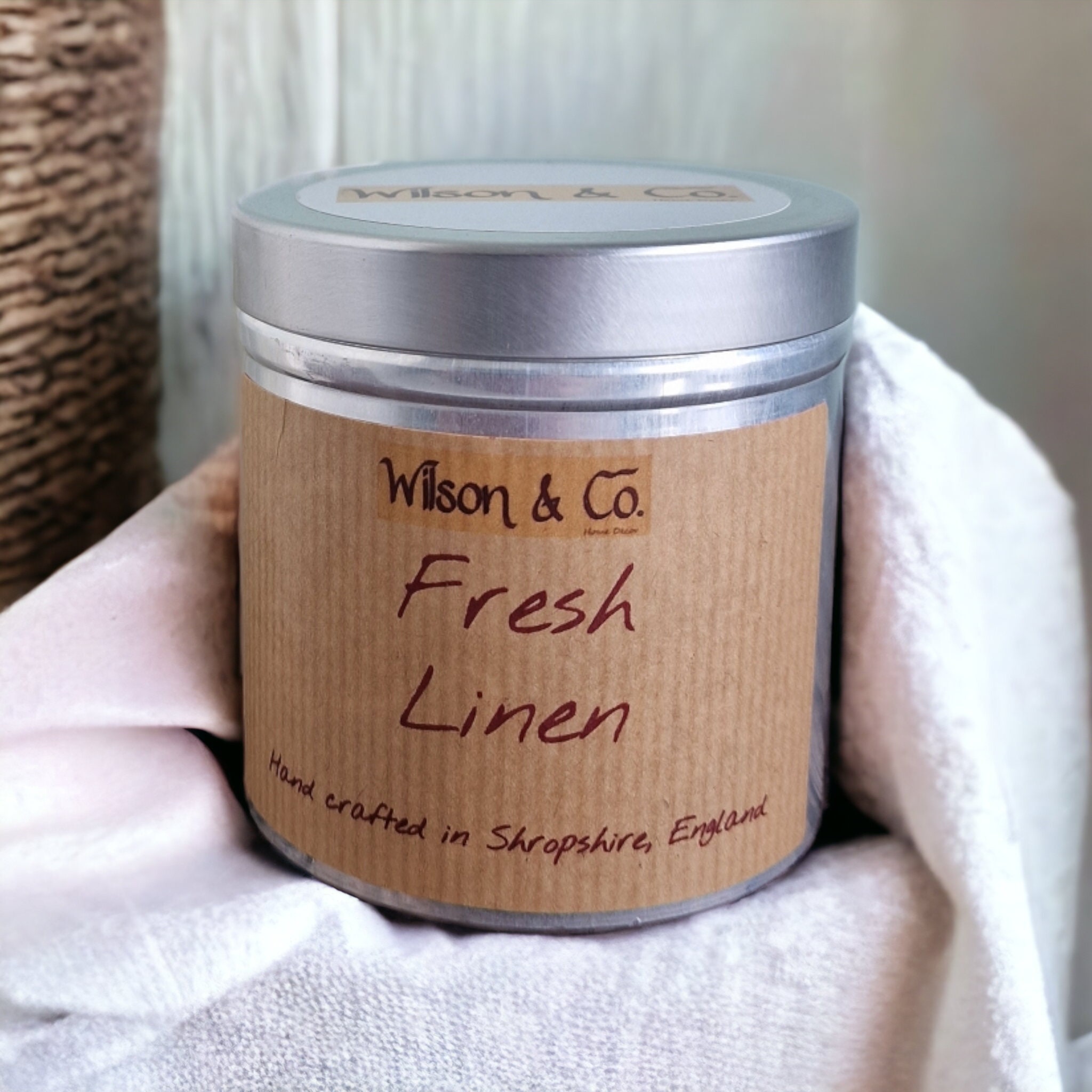 Fresh Linen Scented Candle 230g 