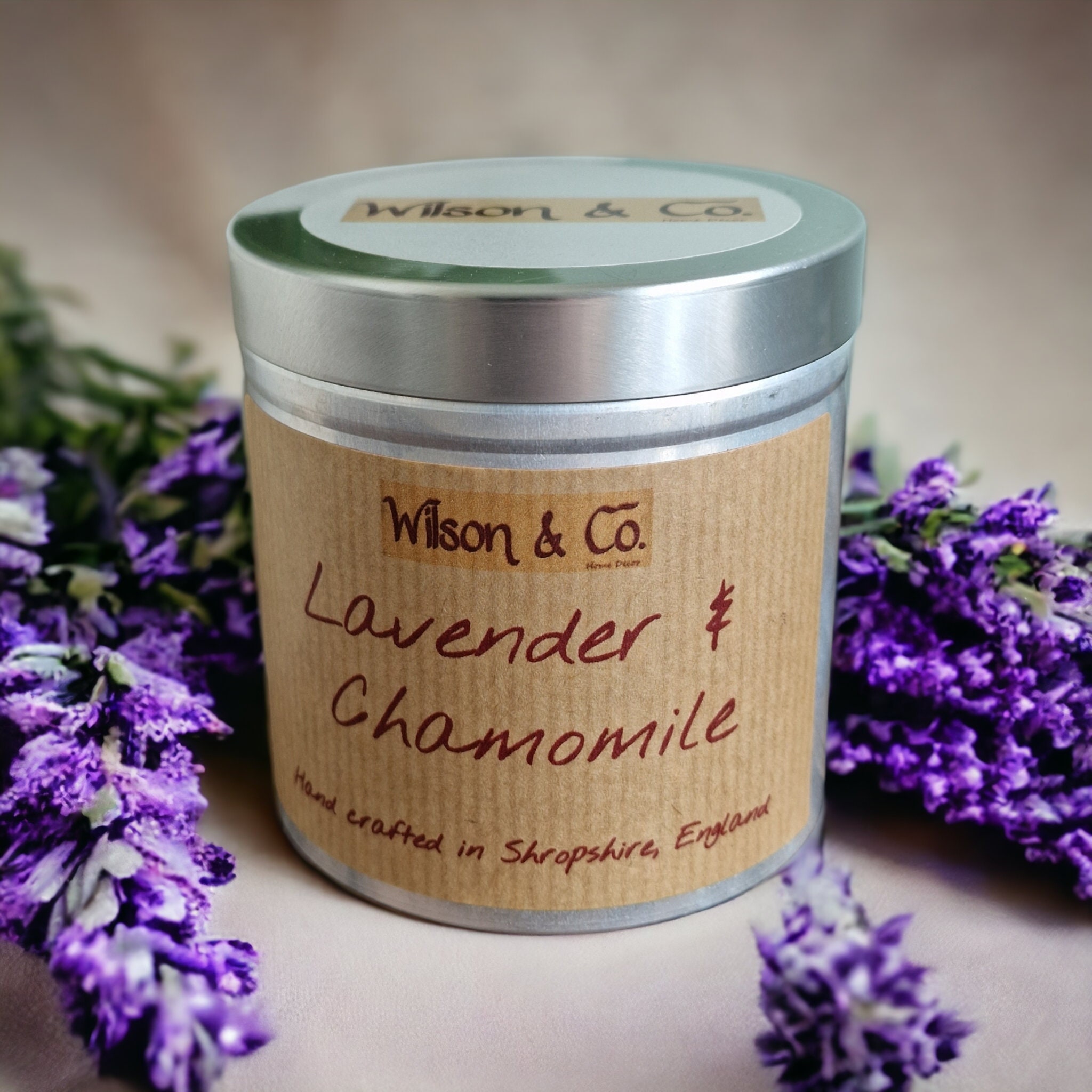 Lavender & Chamomile Scented Candle 230g laundry candle 