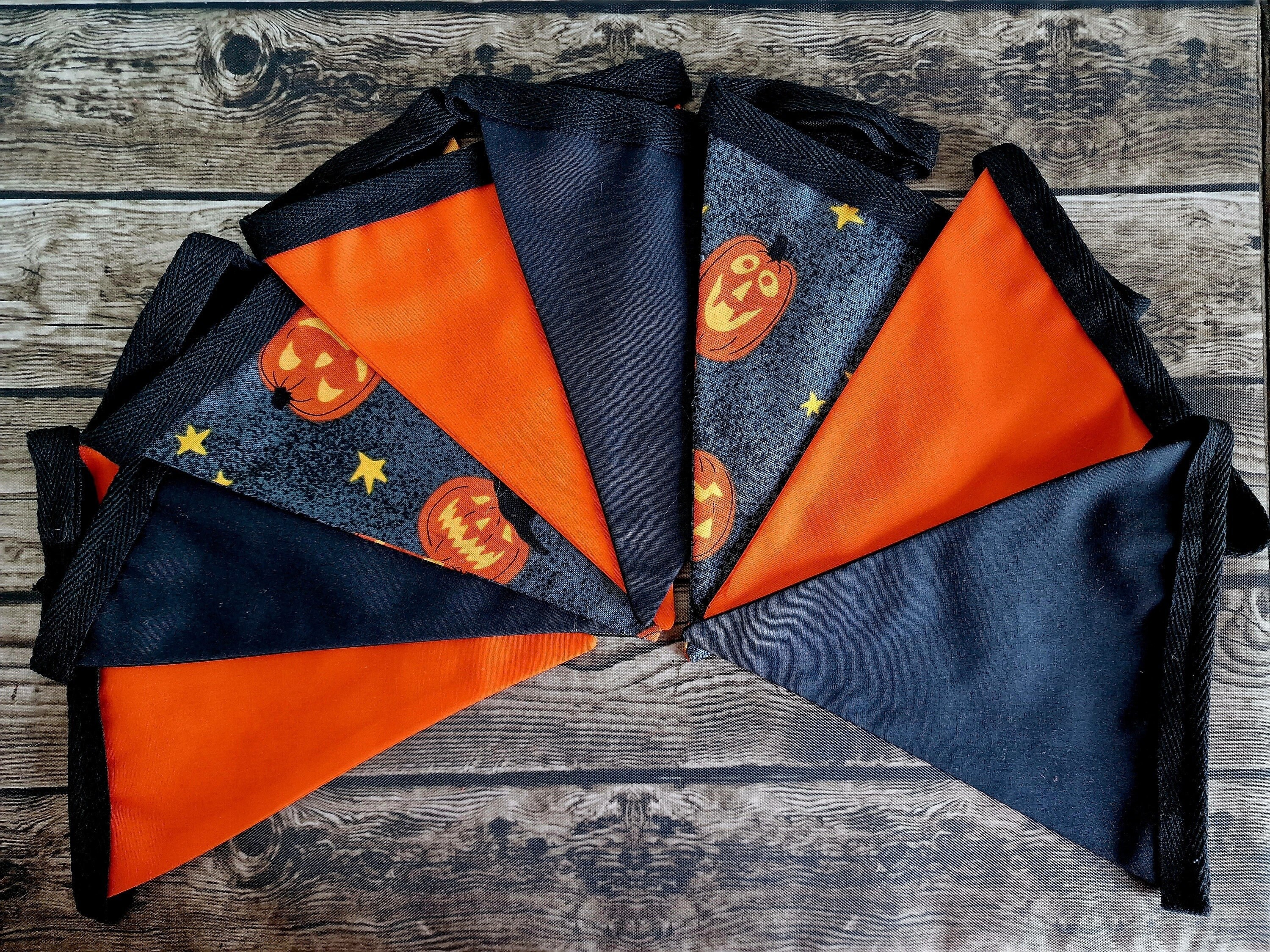 Orange & Black Halloween Bunting 