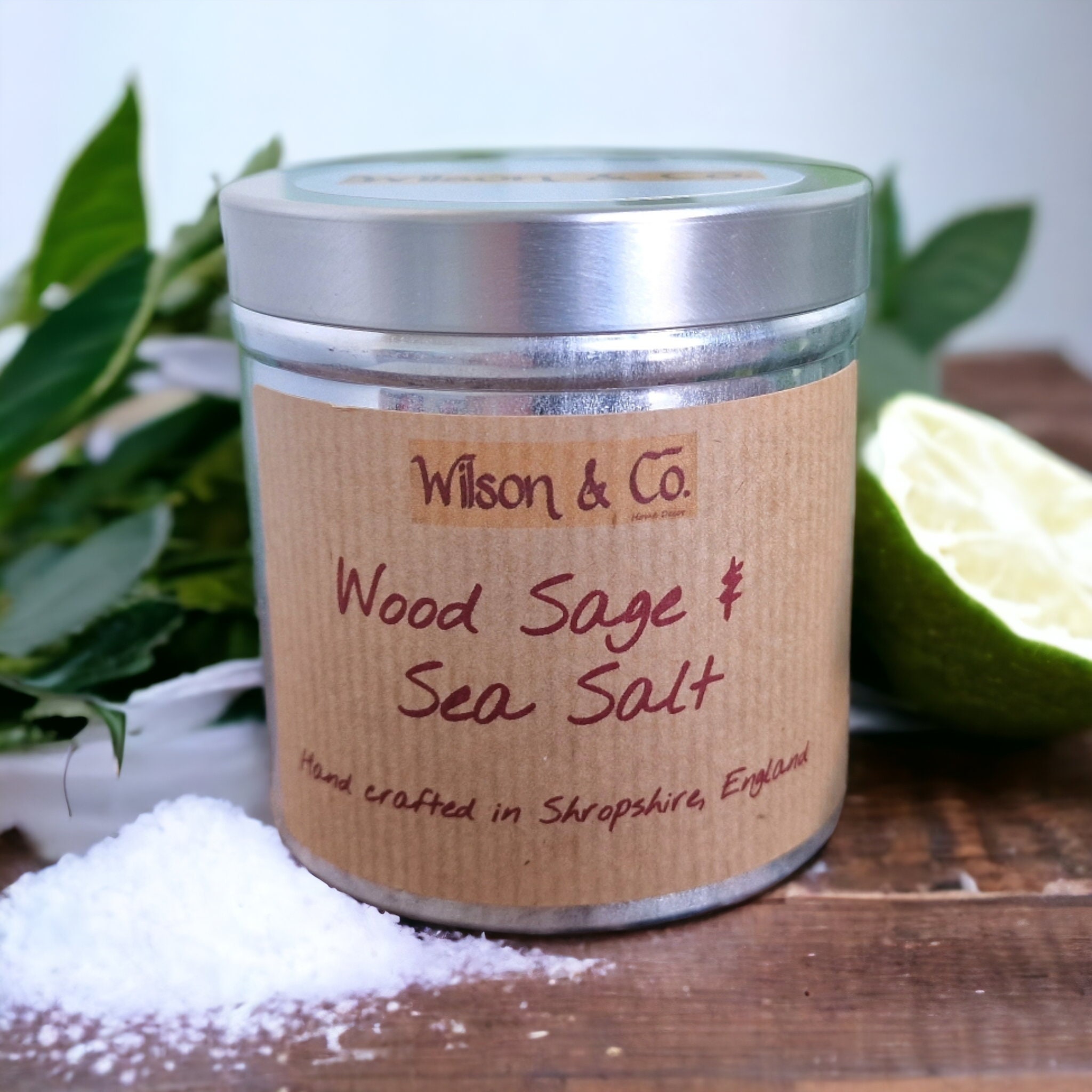 Wood Sage & Sea Salt Scent Candle 230g 