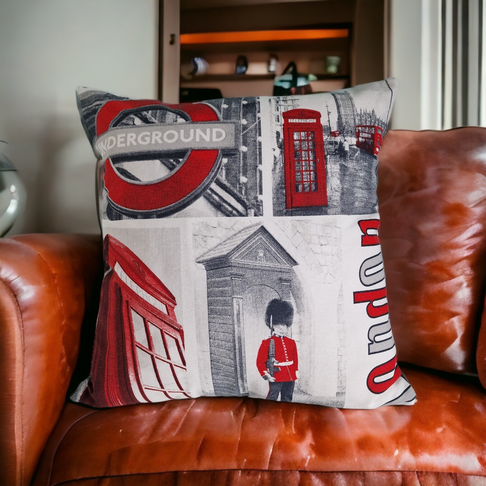 London Themed Gift Cushion Cover 40 x 40 cm