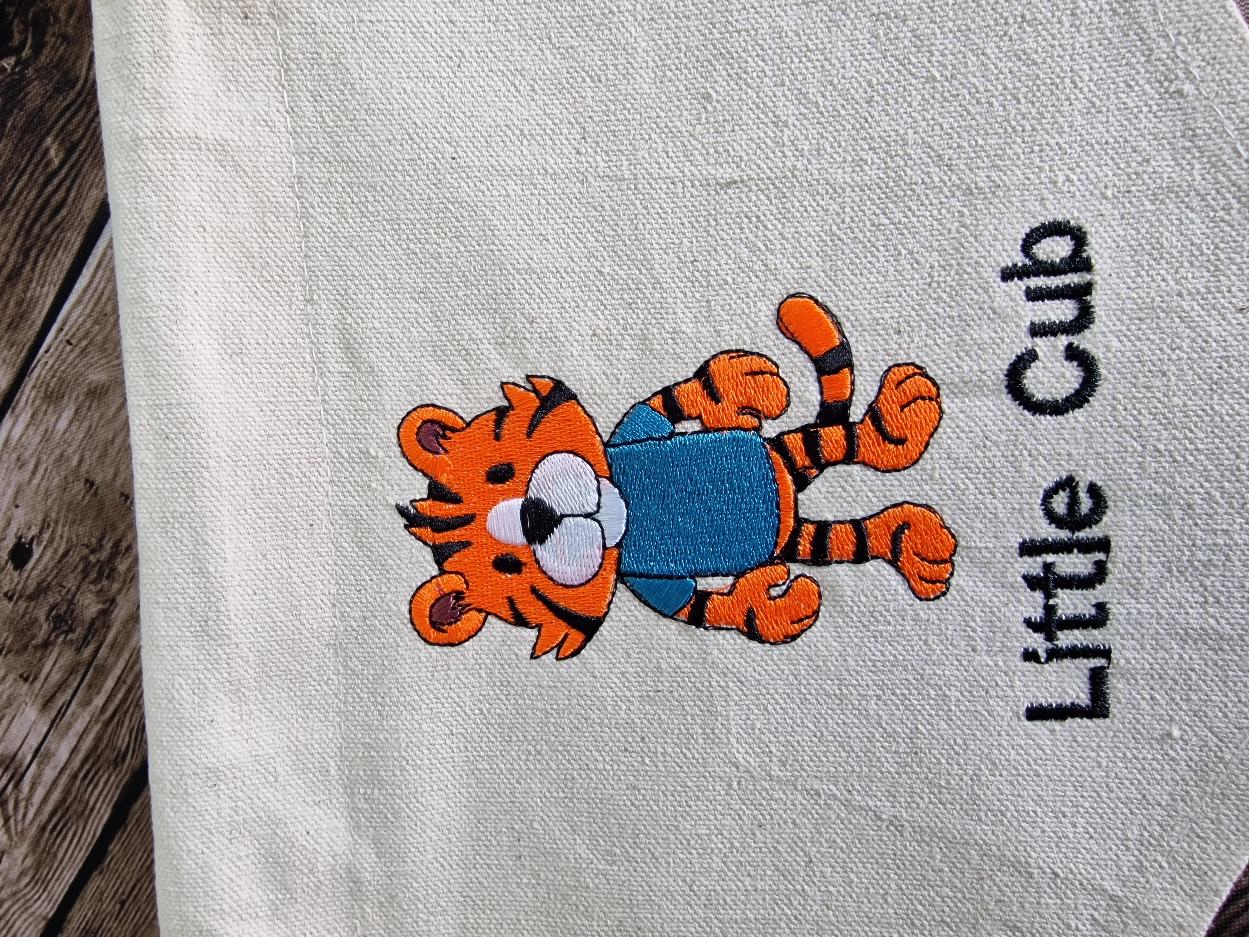 Embroidered Wall Hanging for Nursery - Little Cub Design 
