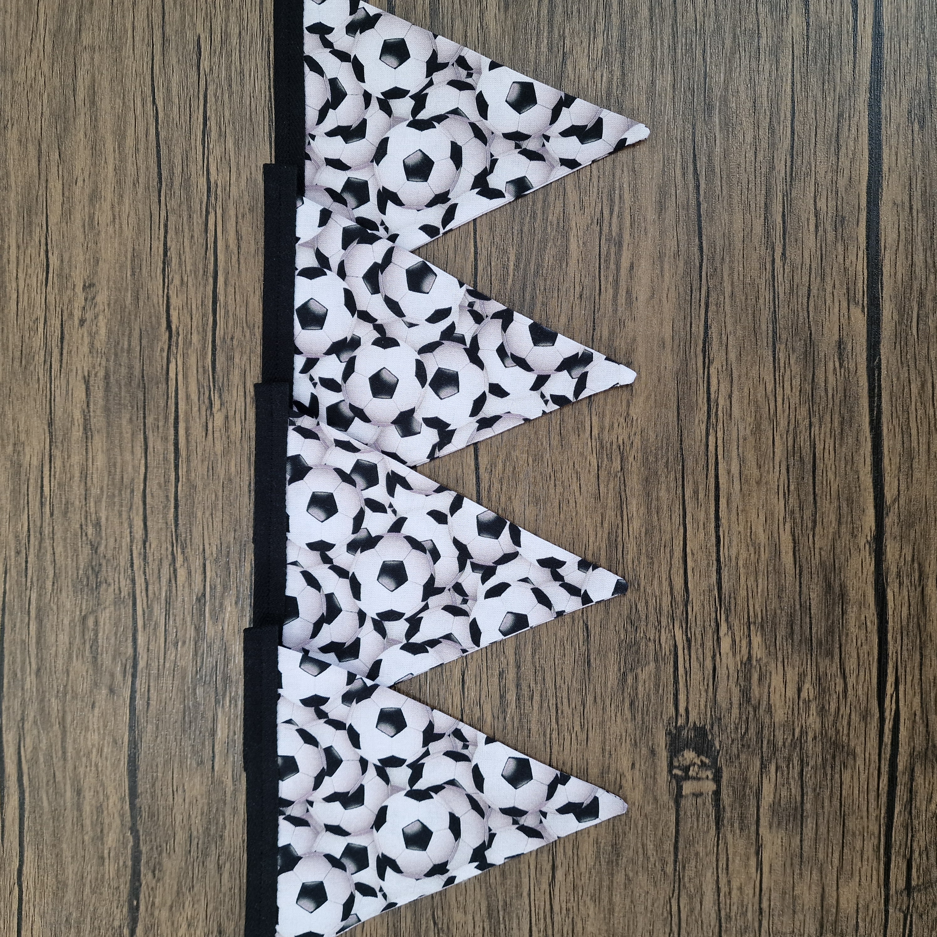 Football themed fabric bunting 