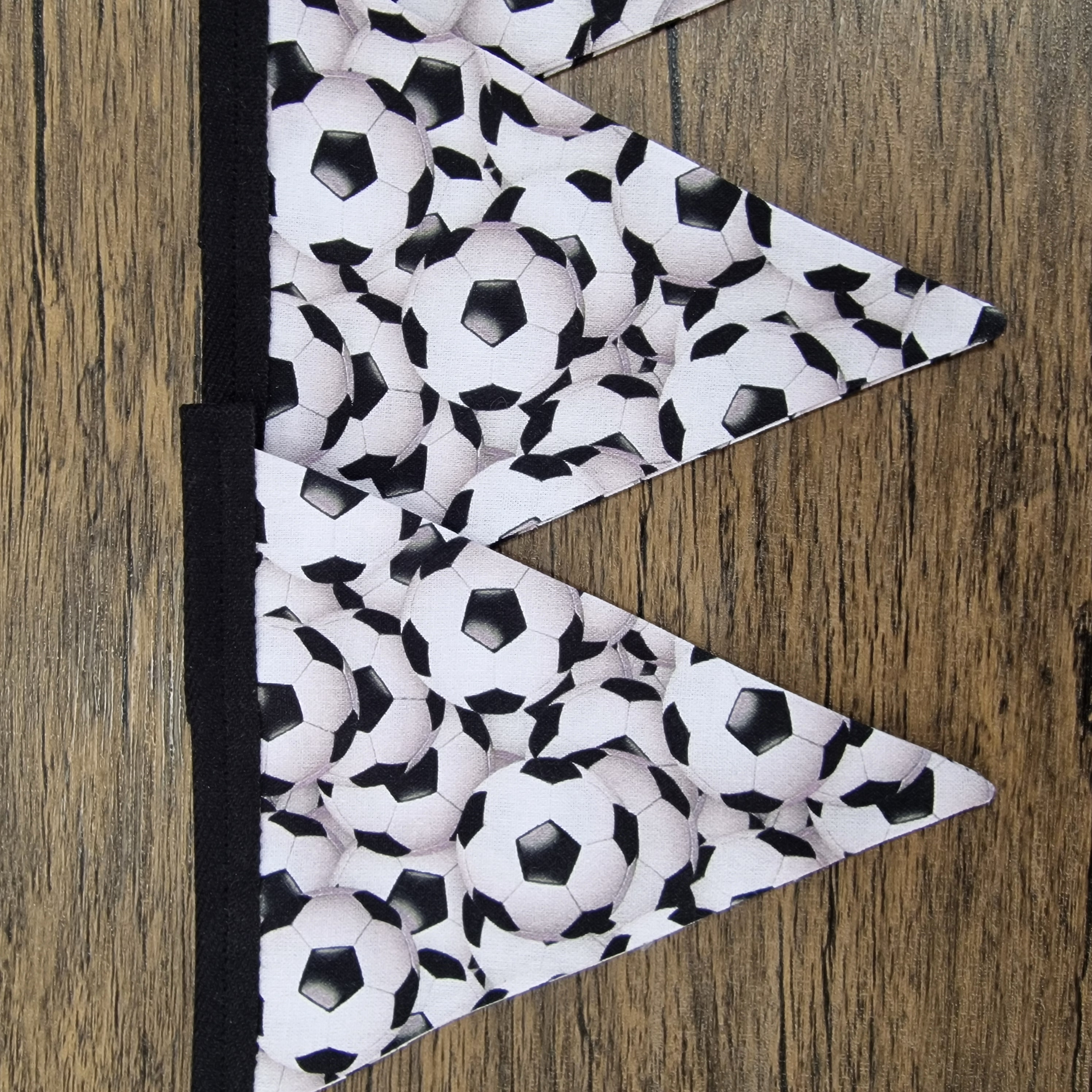 Football themed fabric bunting 