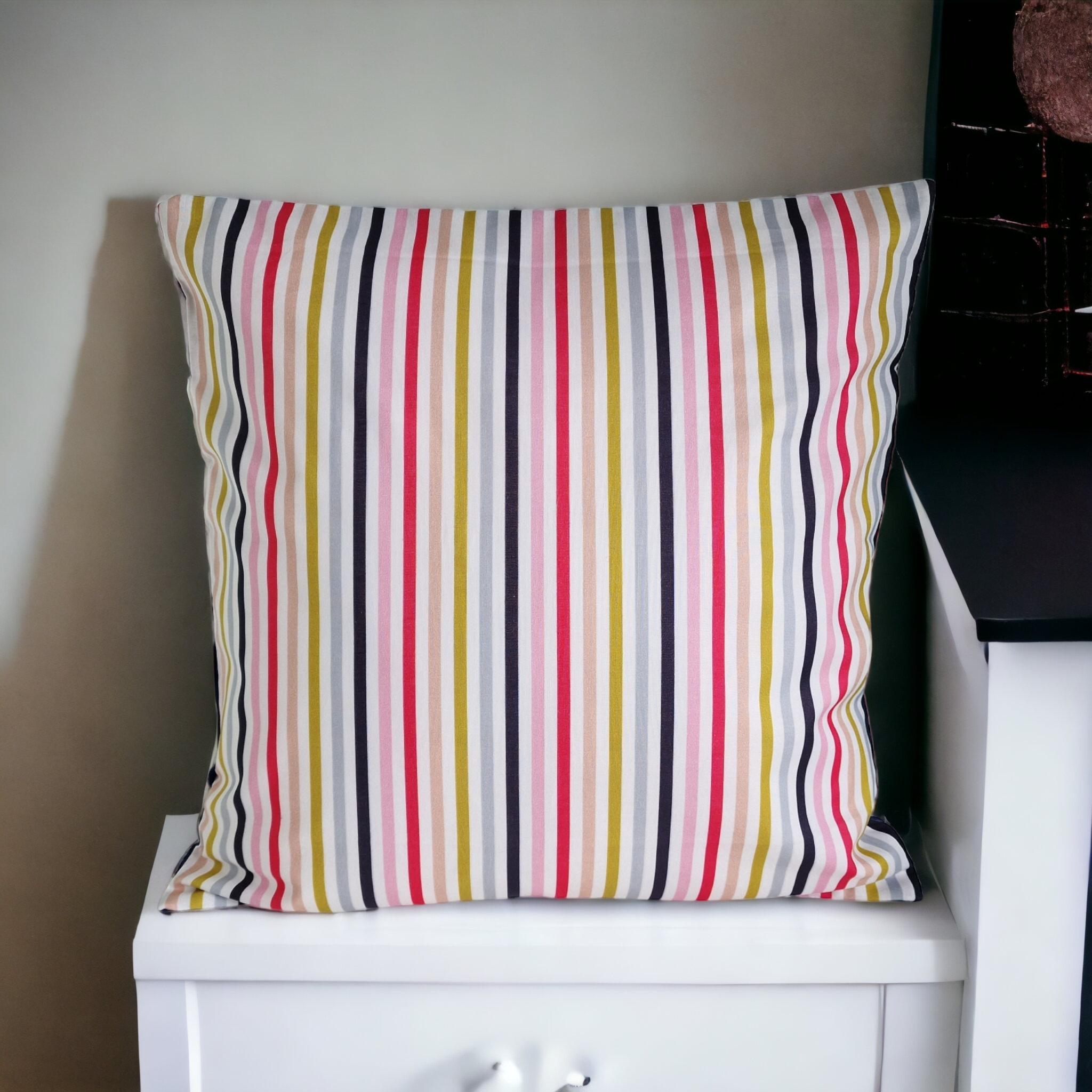 Candy Stripe Handmade Cushion Cover 40 x 40 cm 