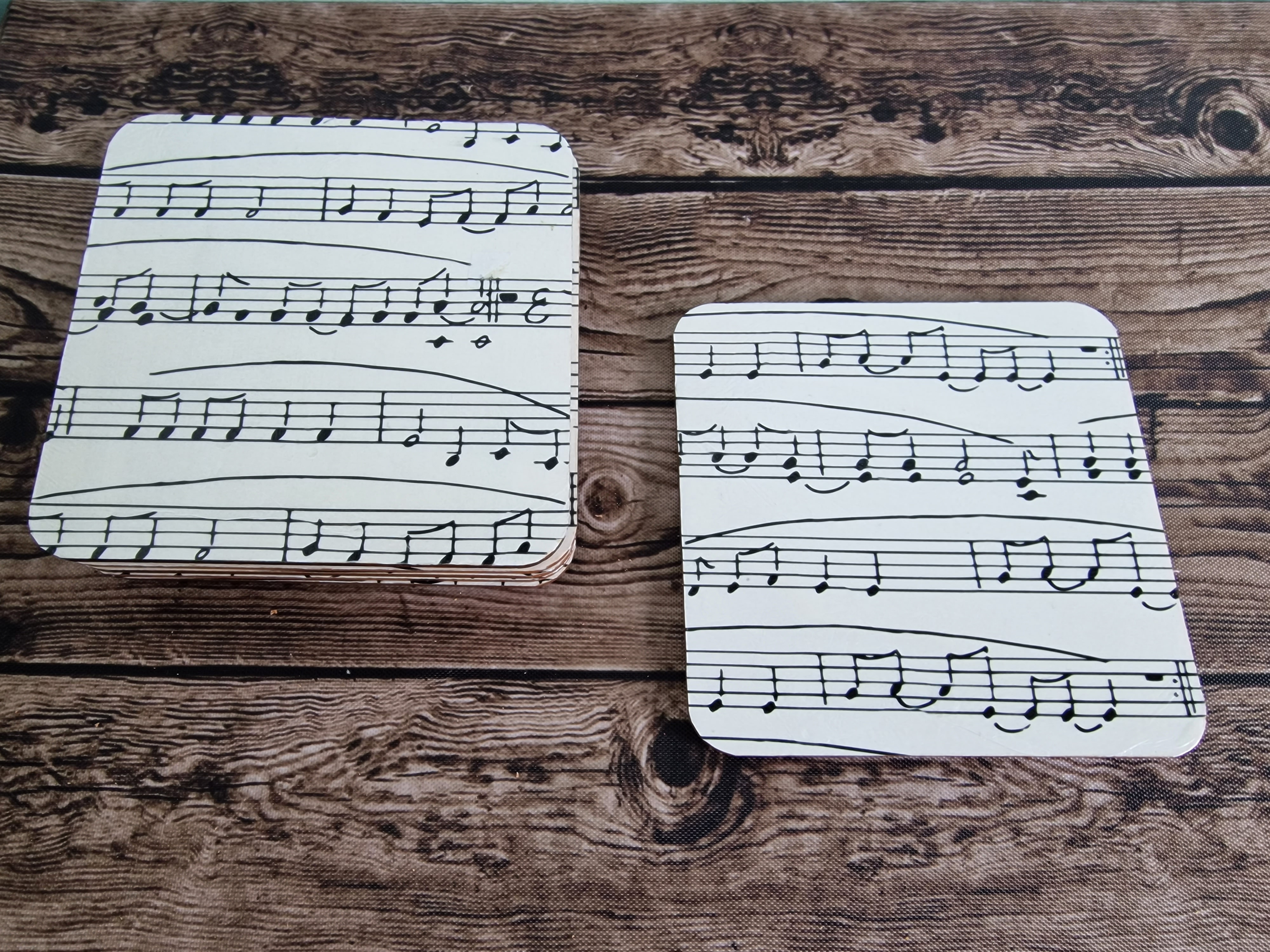 Music Themed Decoupage Coasters (Set of 6)