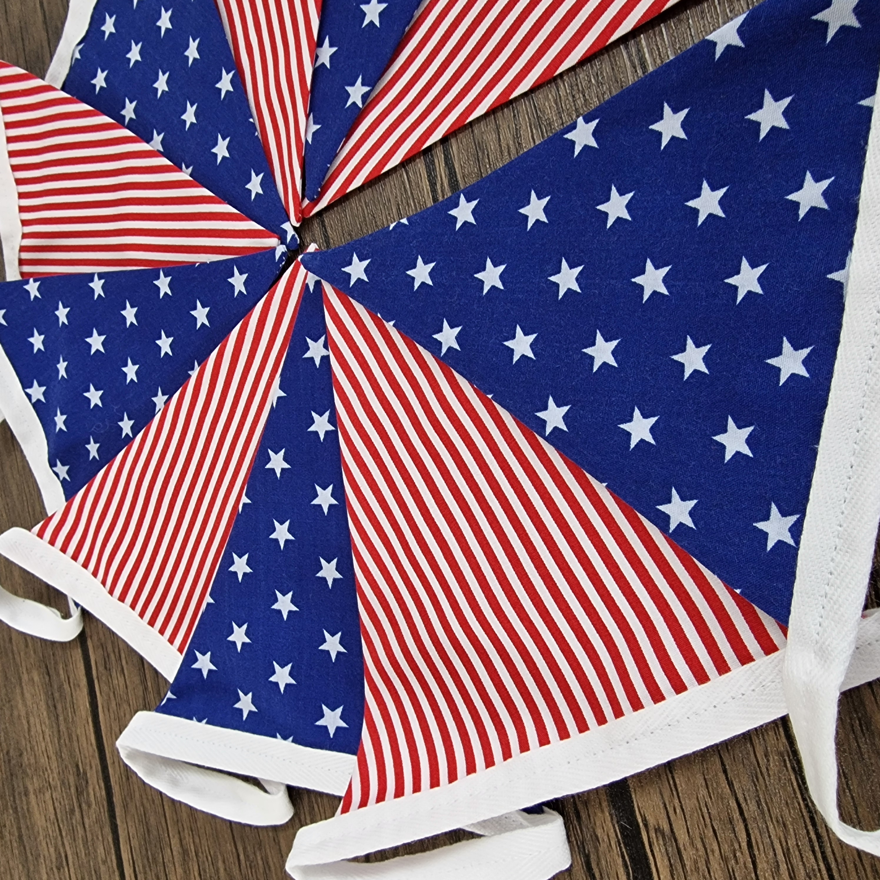 American Stars & Stripes fabric bunting | American flag banner