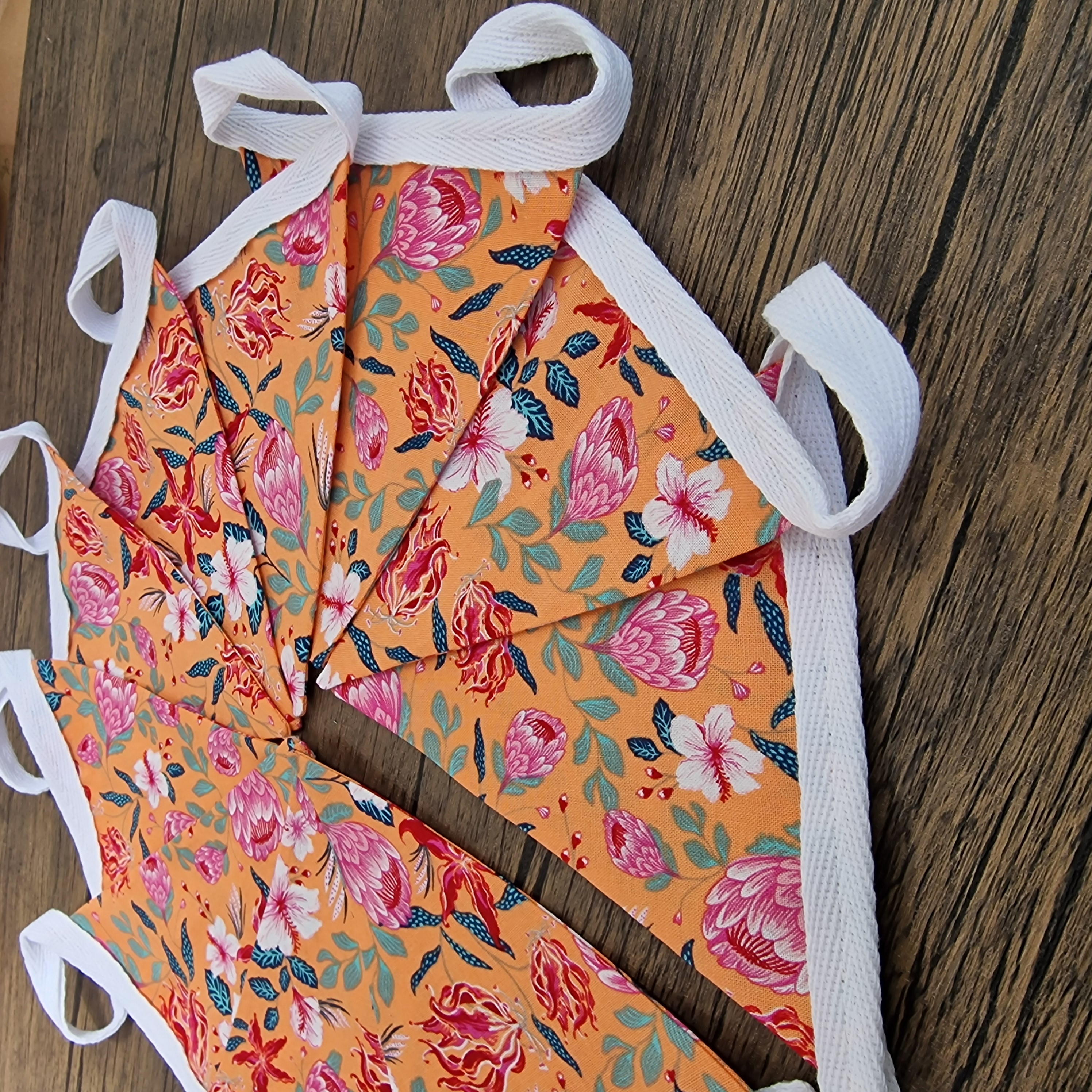 Peach Floral Bunting 