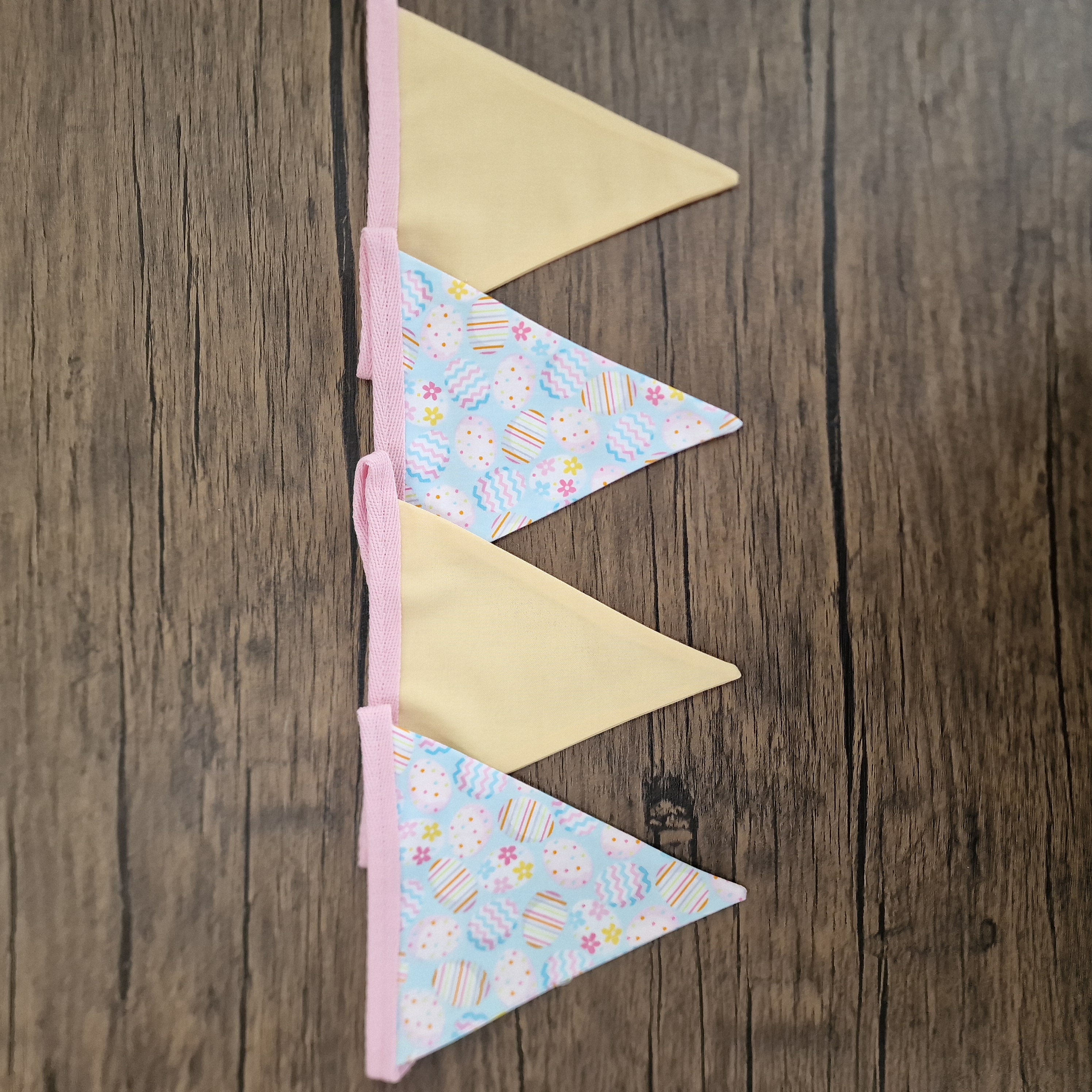 Easter Bunting Blue & Yellow Pastel colours